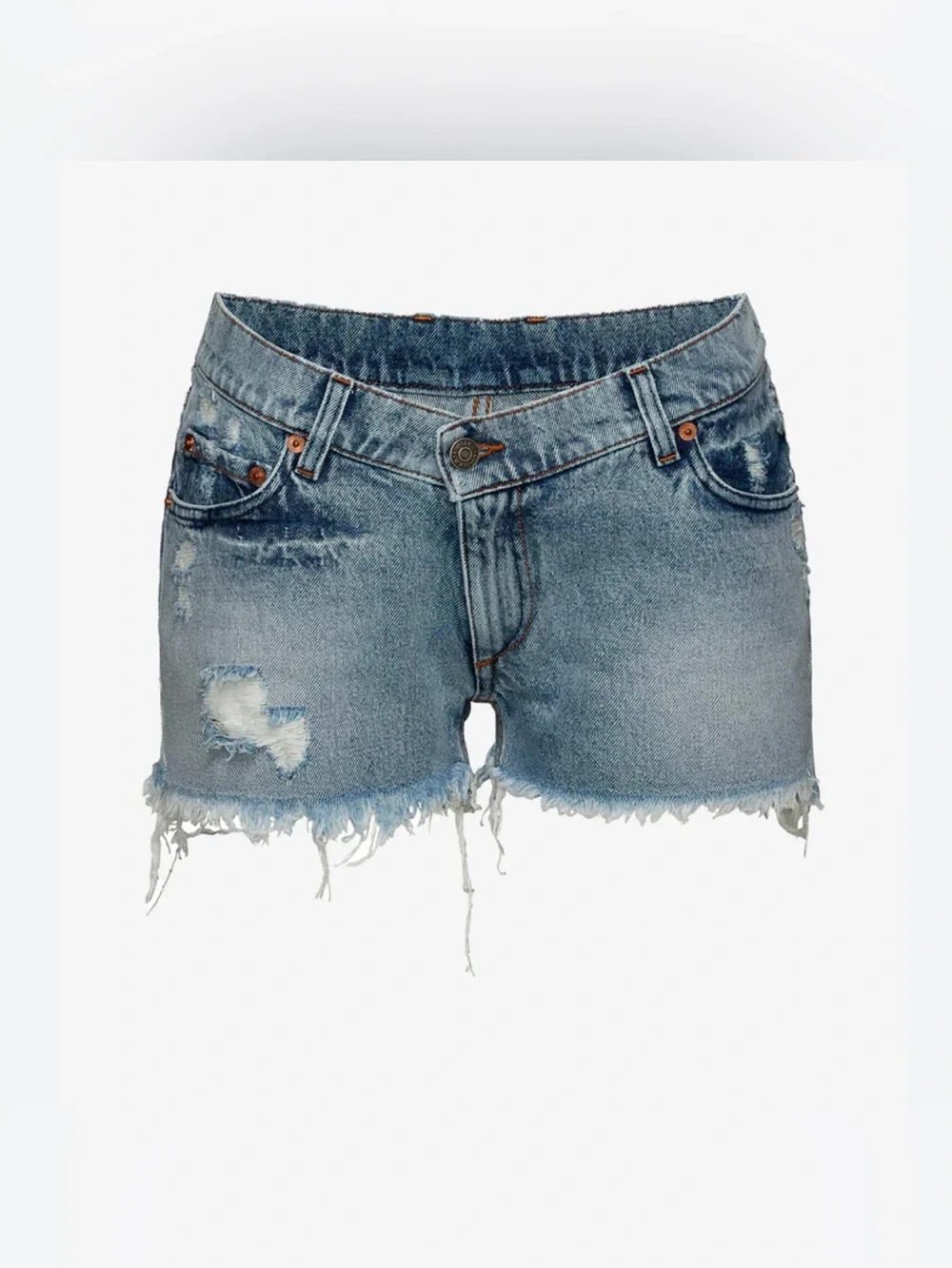 New Ser.O.Ya Lyle Cut Off Denim Distressed Shorts size 31